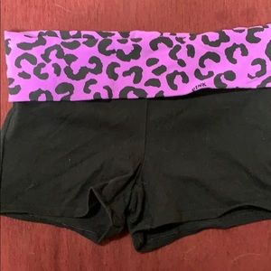 VS Pink yoga shorts- size S